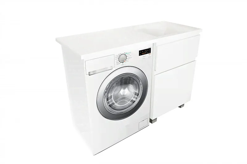 Тумба с раковиной Эстет Dallas Luxe 100 R белая-1
