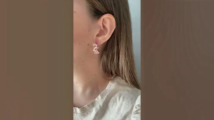 Серьги с фианитами крупные