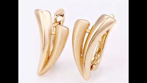 Серьги золотые паруса украшение earrings jewelry