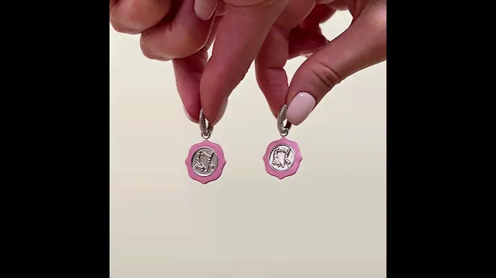 Серьги ELEMENT 47 из серебра 925 пробы с эмалью DE6318_SR_ENAM_001_WG