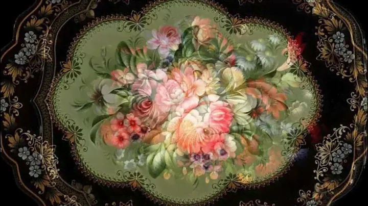 Жостовские подносы (Zhostovo painting)