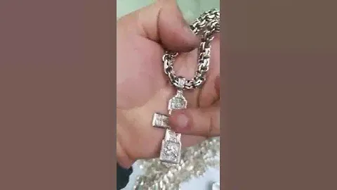 Комплект :цепь бисмарк 50 гр и крест Православный 15 гр, серебро 925