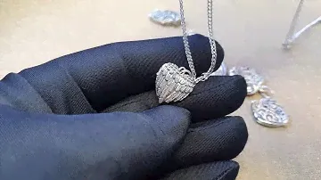Серебряная цепочка с плетением двойной ромб х 55 см