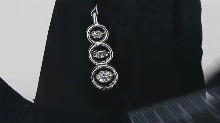 Серебряная подвеска ТД Эстет с танцующим фианитом 01П158295