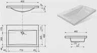 Тумба с раковиной Эстет Monaco Wood 80 ФР-00010683