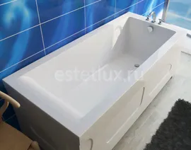 Ванна из литьевого мрамора Эстет DELTA silk 170x70 белая матовая