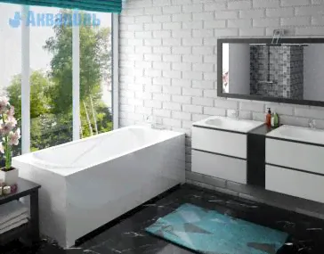 Ванна Эстет Альфа 170х75 из искусственного камня ФР-00001751-0