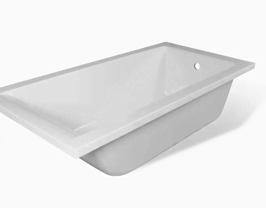 Ванна Эстет Дельта150A 150x70 из литьевого мрамора-0