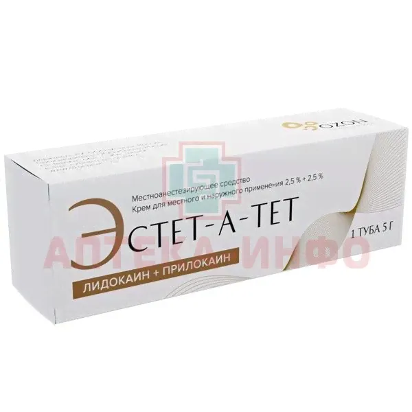Эстет-а-тет туба(крем д/местн. и наружн. прим.) 2,5% + 2,5% 5г Озон/Россия-0