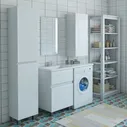 Тумба с раковиной Эстет Dallas Luxe 115 L белая